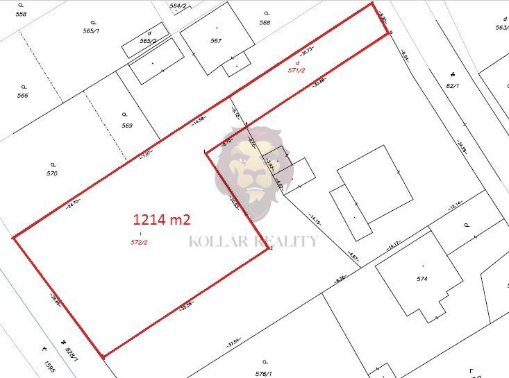 NA PREDAJ KOCURANY , POZEMOK 1214m2