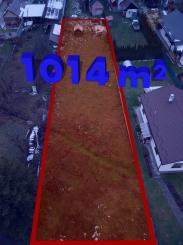 NA PREDAJ - POZEMOK NA VÝSTAVBU RODINNÉHO DOMU VALČA 1014 m2