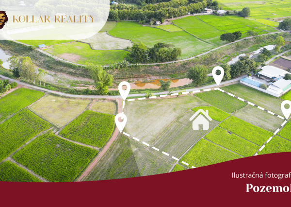 Na predaj pozemok s prístupom vhodný na výstavbu v obci Hrašné