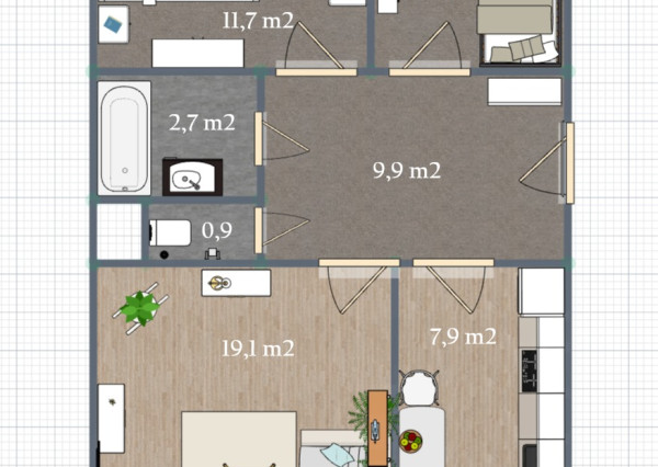Rezervované   3-izbový byt | Dubnica nad Váhom – Pod Hájom